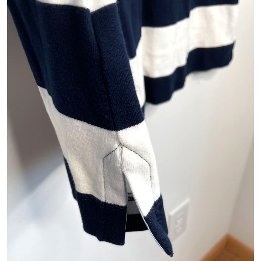 Chaps Striped Polo Dress Size XL Nautical Preppy Dress - Picture 6 of 9